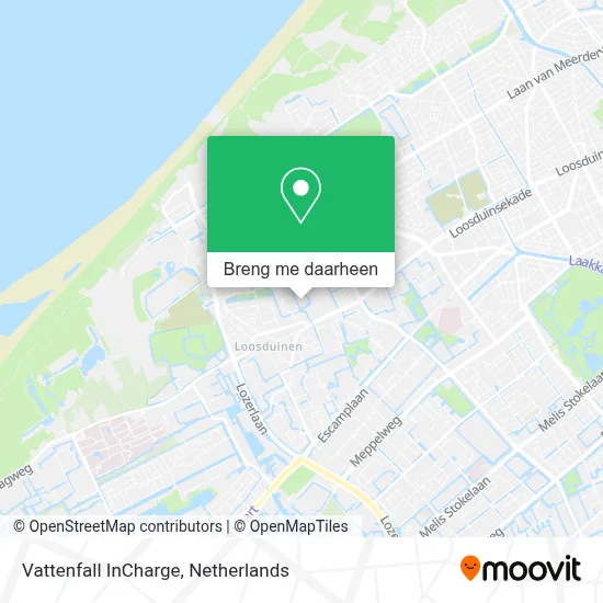 Vattenfall InCharge kaart