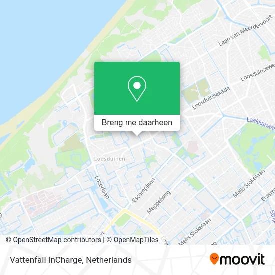 Vattenfall InCharge kaart