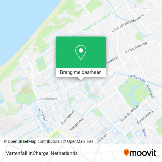 Vattenfall InCharge kaart