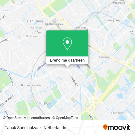 Tabak Speciaalzaak kaart