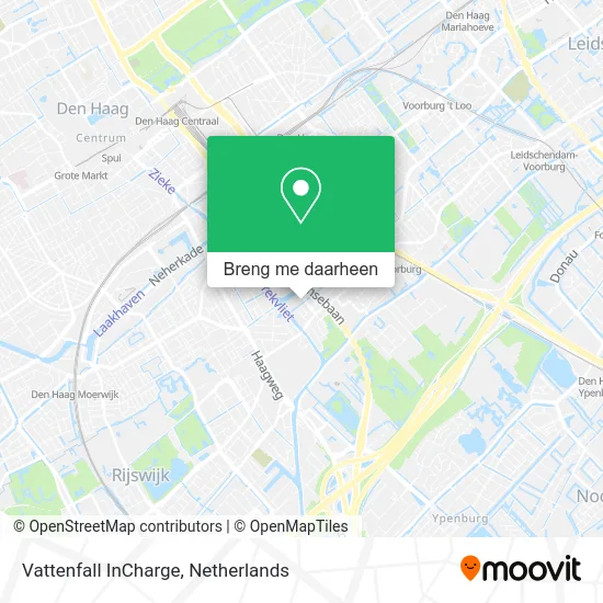 Vattenfall InCharge kaart