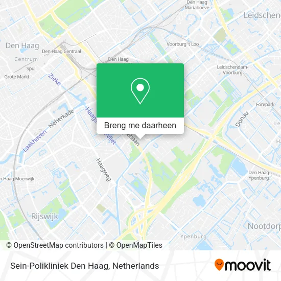Sein-Polikliniek Den Haag kaart