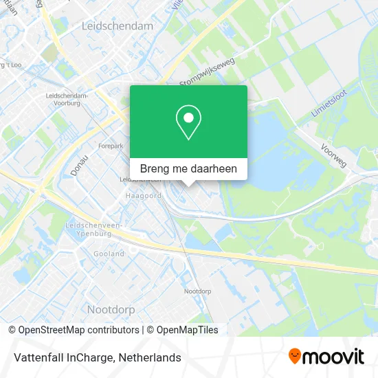 Vattenfall InCharge kaart