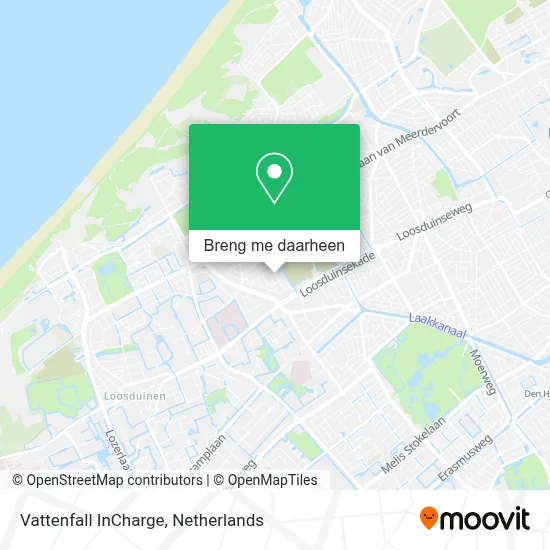 Vattenfall InCharge kaart