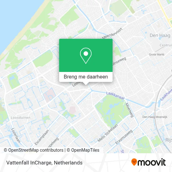 Vattenfall InCharge kaart