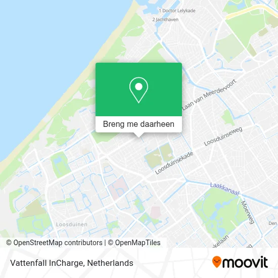Vattenfall InCharge kaart