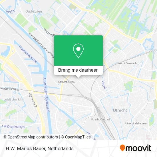 H.W. Marius Bauer kaart