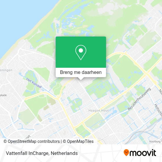 Vattenfall InCharge kaart