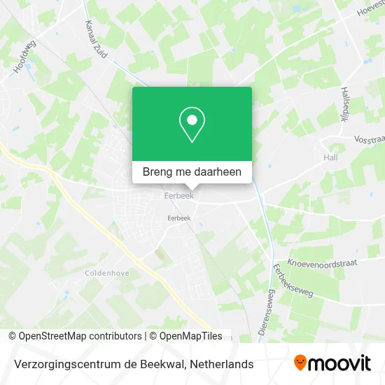 Verzorgingscentrum de Beekwal kaart
