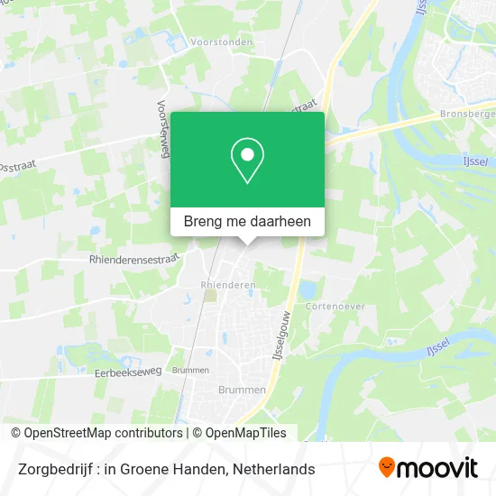 Zorgbedrijf : in Groene Handen kaart