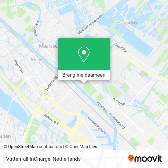 Vattenfall InCharge kaart