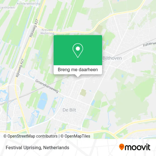 Festival Uprising kaart