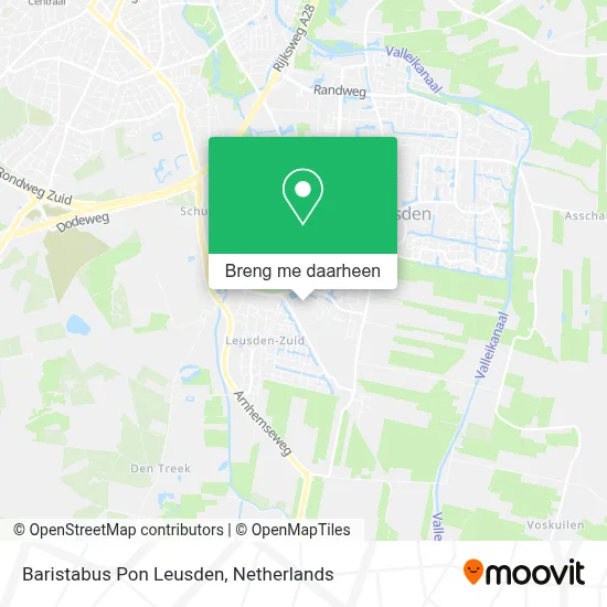 Baristabus Pon Leusden kaart