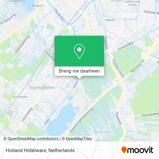 Holland Hotelware kaart