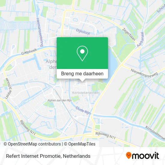 Refert Internet Promotie kaart
