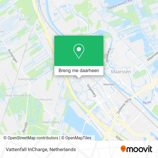 Vattenfall InCharge kaart