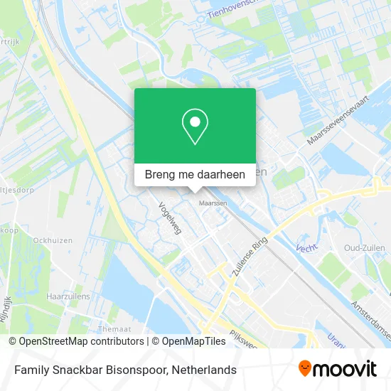 Family Snackbar Bisonspoor kaart