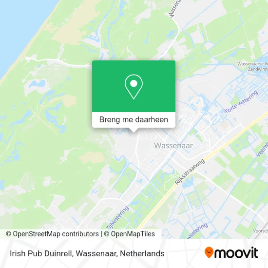 Irish Pub Duinrell, Wassenaar kaart