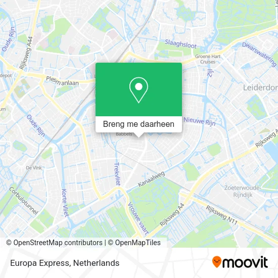Europa Express kaart