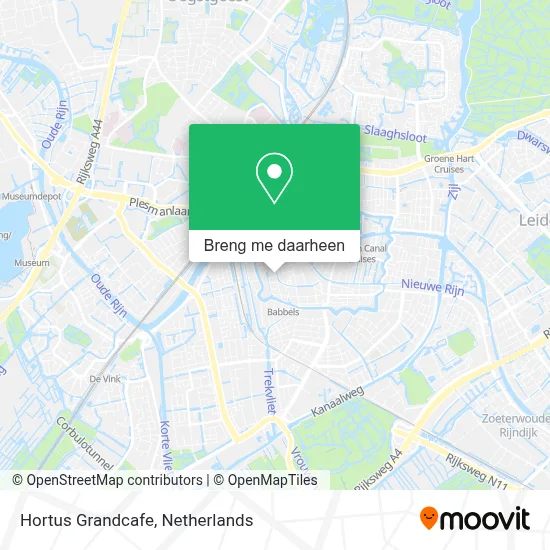 Hortus Grandcafe kaart