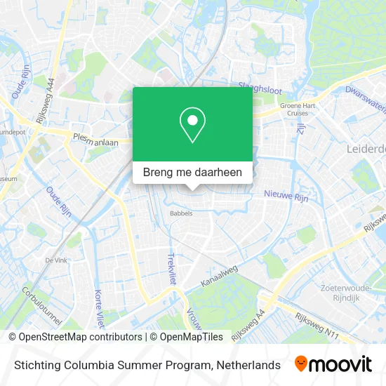 Stichting Columbia Summer Program kaart