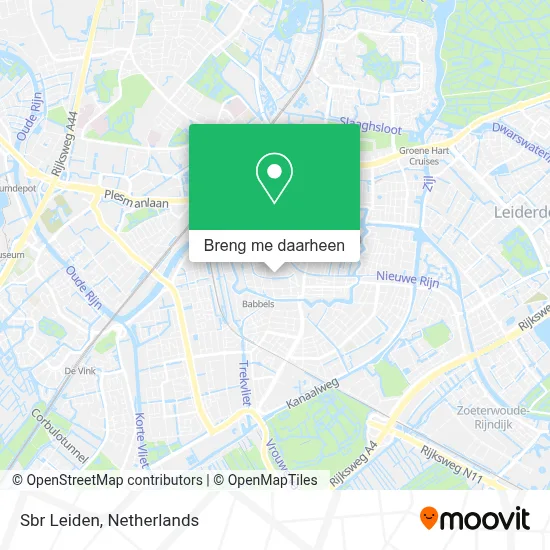 Sbr Leiden kaart