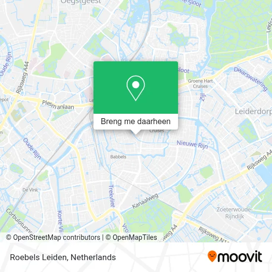 Roebels Leiden kaart