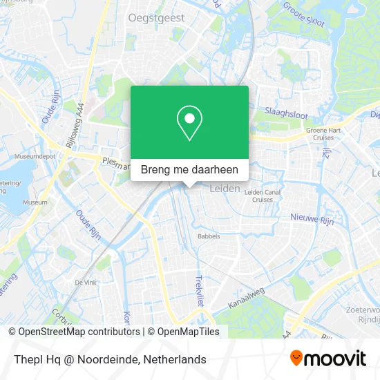 Thepl Hq @ Noordeinde kaart