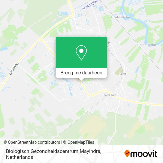 Biologisch Gezondheidscentrum Mayindra kaart