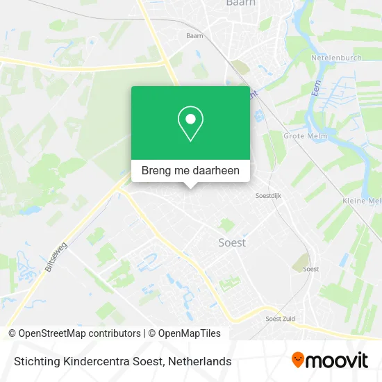 Stichting Kindercentra Soest kaart