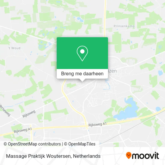 Massage Praktijk Woutersen kaart