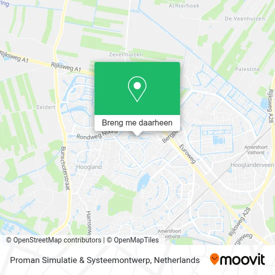 Proman Simulatie & Systeemontwerp kaart