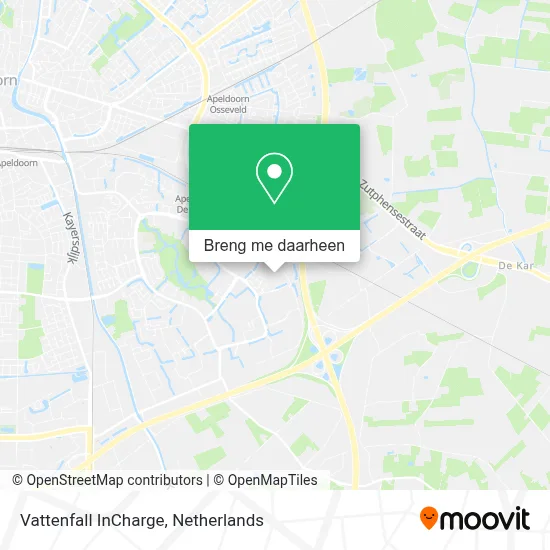 Vattenfall InCharge kaart
