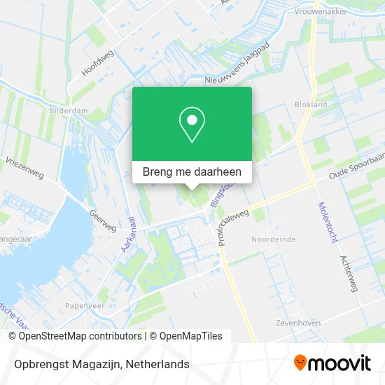 Opbrengst Magazijn kaart