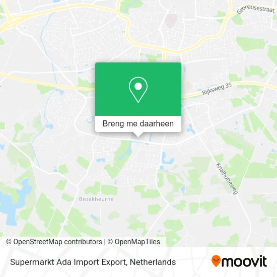 Supermarkt Ada Import Export kaart