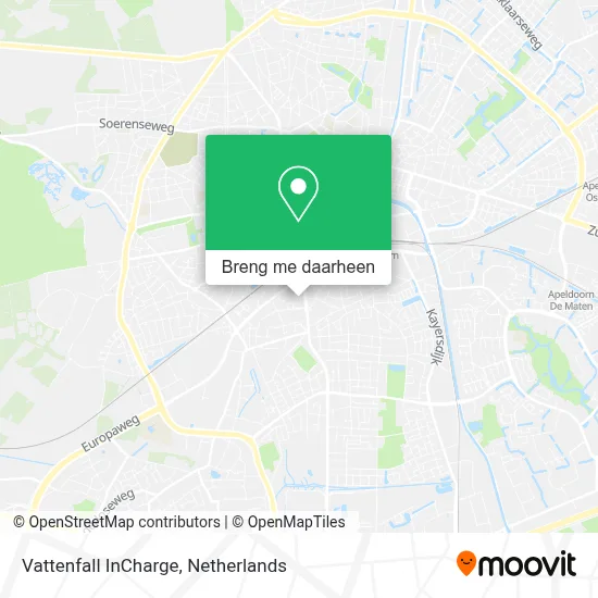 Vattenfall InCharge kaart