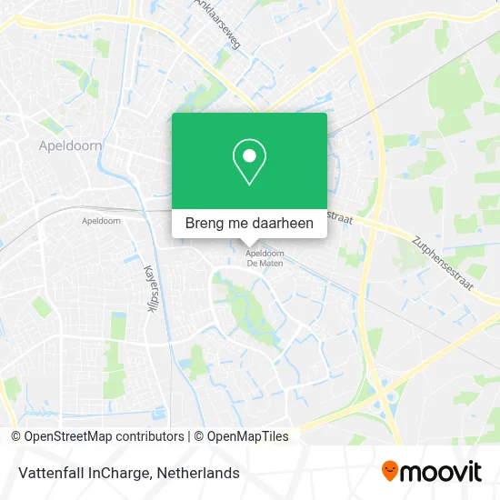 Vattenfall InCharge kaart