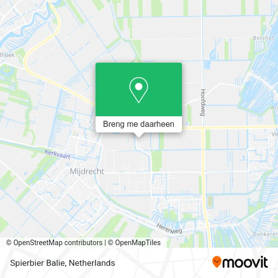 Spierbier Balie kaart