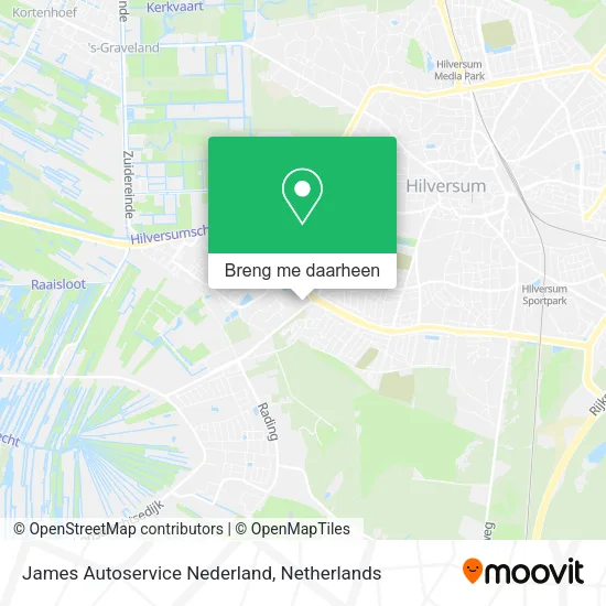 James Autoservice Nederland kaart