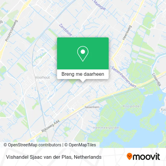 Vishandel Sjaac van der Plas kaart