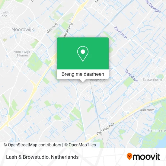 Lash & Browstudio kaart