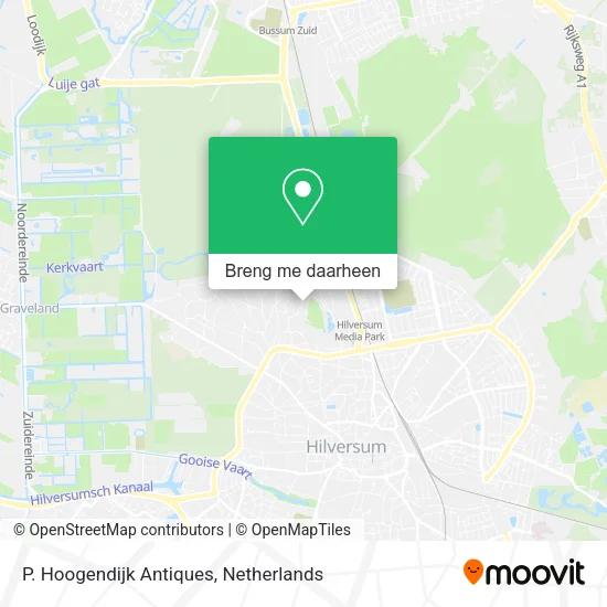 P. Hoogendijk Antiques kaart