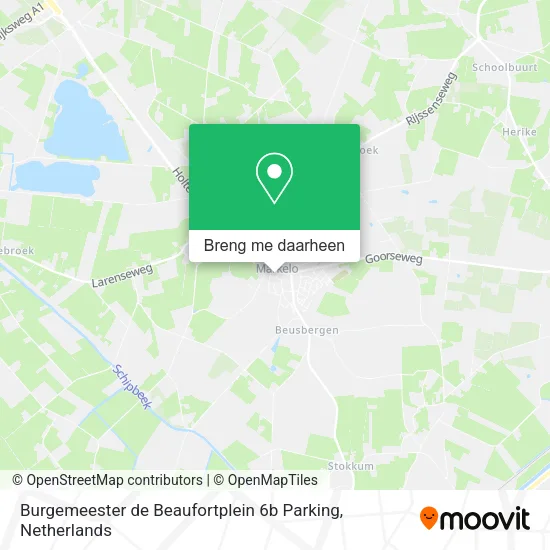 Burgemeester de Beaufortplein 6b Parking kaart