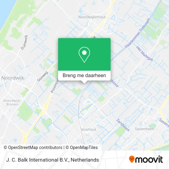 J. C. Balk International B.V. kaart
