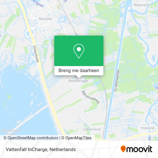 Vattenfall InCharge kaart