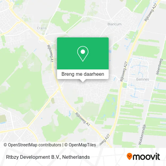 Rtbzy Development B.V. kaart