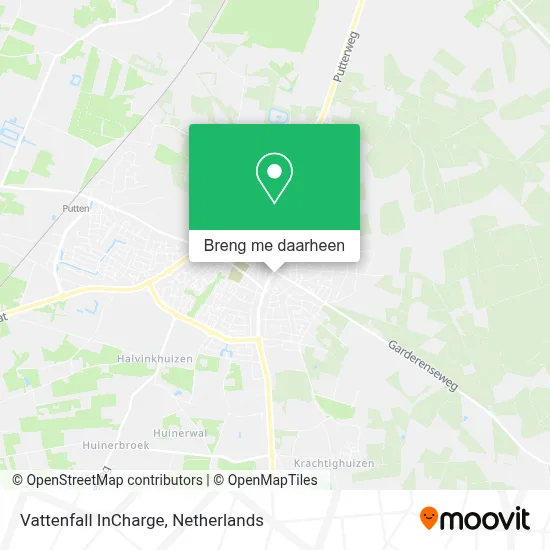 Vattenfall InCharge kaart