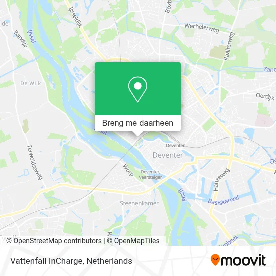Vattenfall InCharge kaart