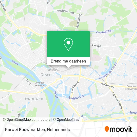 Karwei Bouwmarkten kaart