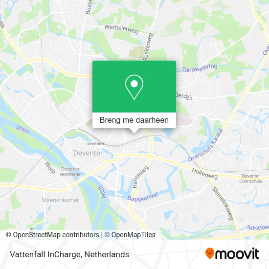 Vattenfall InCharge kaart